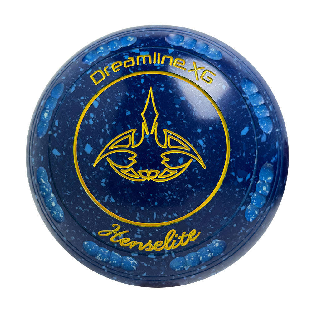Henselite Dreamline XG Lawn Bowls Size 3 Heavy Gripped - Denim  - AZ3-34