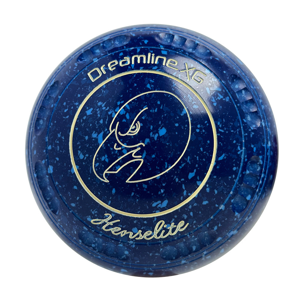 Henselite Dreamline XG Lawn Bowls Size 4 Heavy Gripped - Denim  AZ3-49