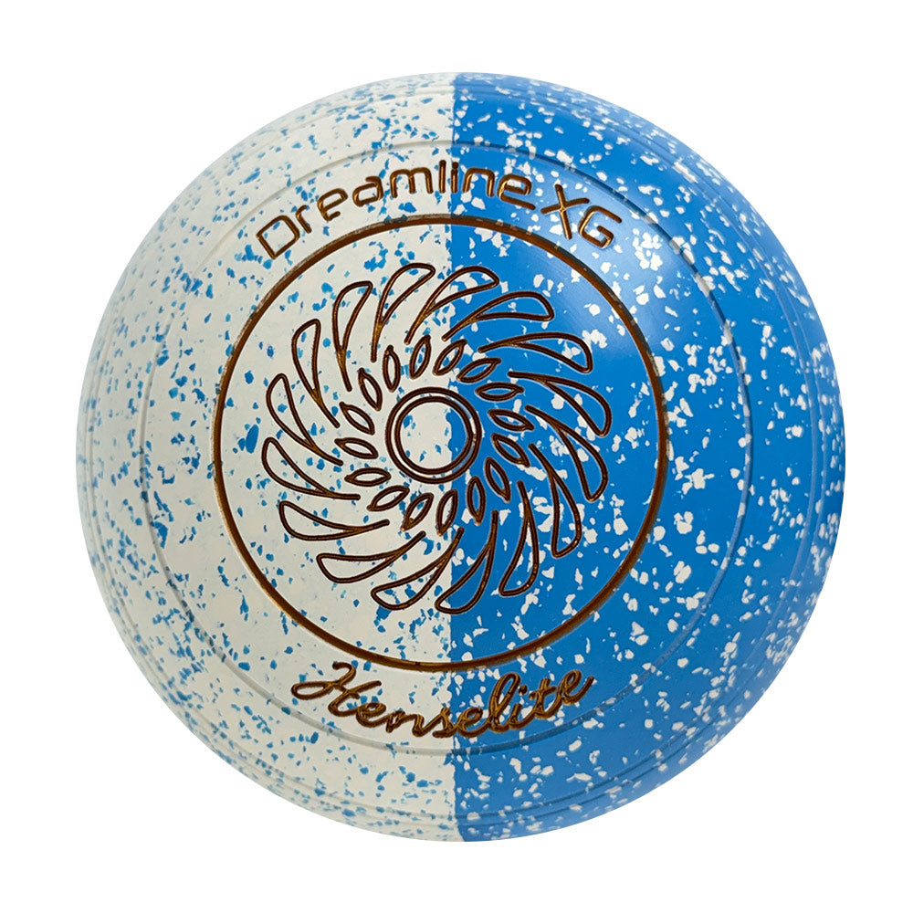 Henselite Dreamline XG Lawn Bowls Size 4 Heavy Non-Gripped - Celeste Duo BA1-68