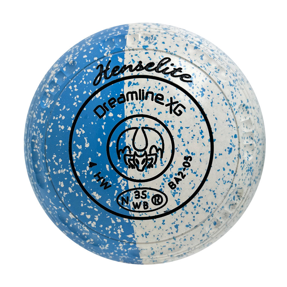 Henselite Dreamline XG Lawn Bowls Size 4 Heavy Gripped - Celeste Duo BA2-05