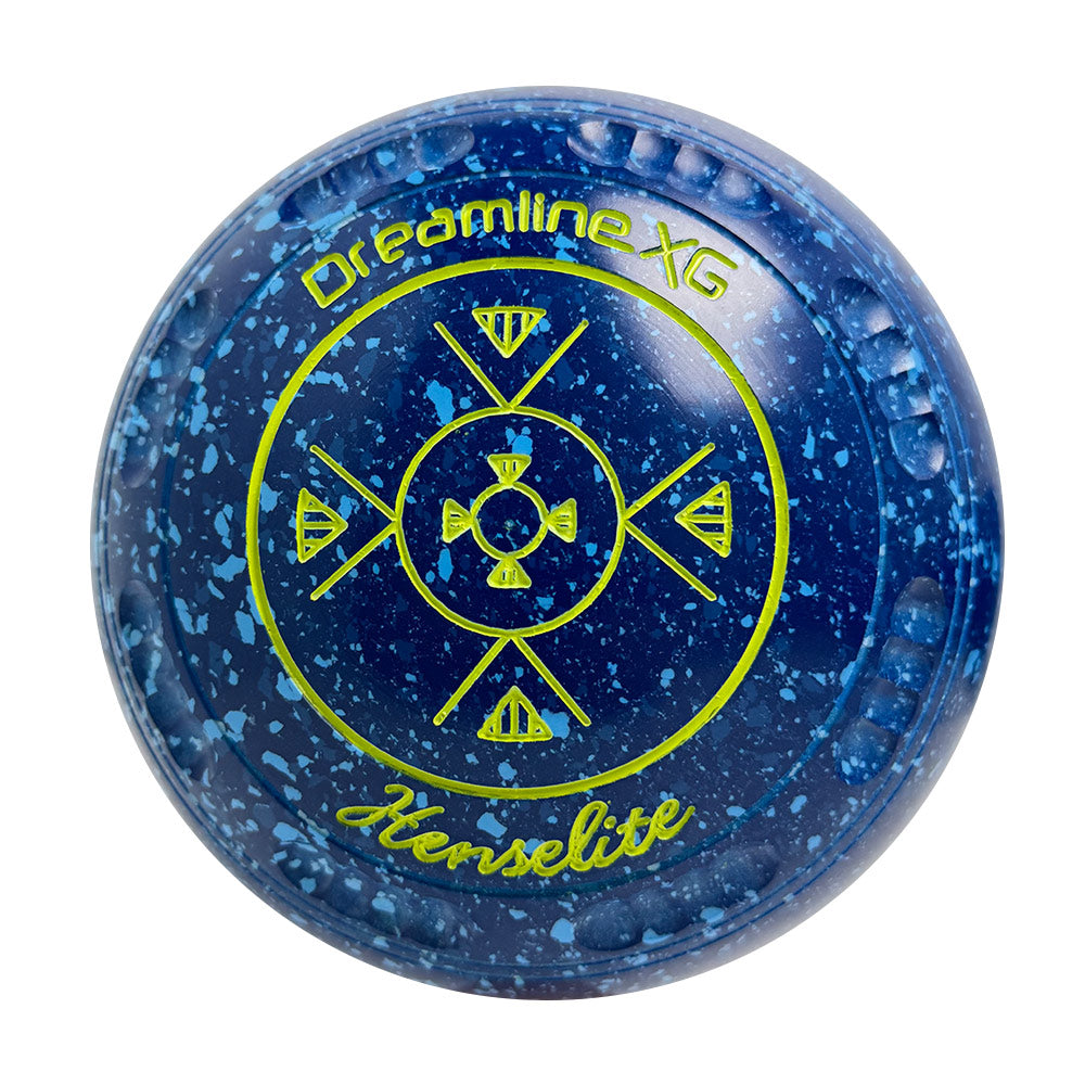 Henselite Dreamline XG Lawn Bowls Size 4 Heavy Gripped - Denim BA7-69 Henselite