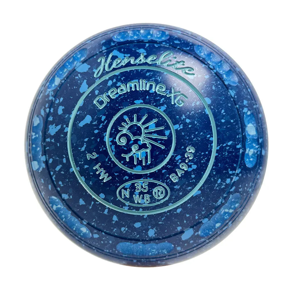 Henselite Dreamline XG Lawn Bowls Size 2 Heavy Gripped - Denim BA9-39 Henselite