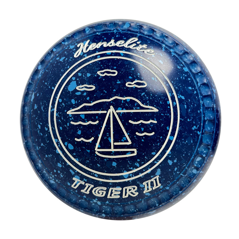 Henselite Tiger II Lawn Bowls Size 3 Heavy Non-Gripped -  Denim BA9-46