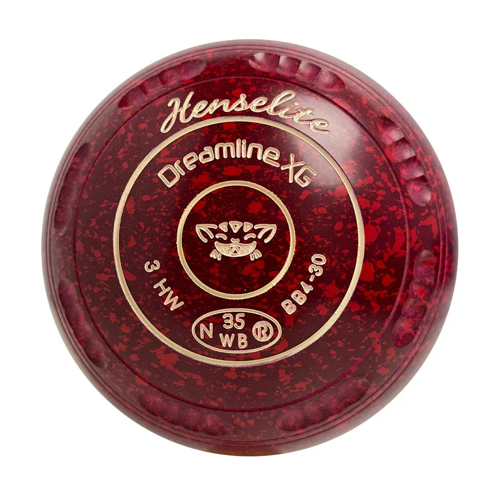 Henselite Dreamline XG Lawn Bowls Size 3 Heavy Gripped - Ruby Rich BB4-30 Henselite