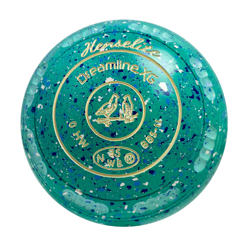 Henselite Dreamline XG Lawn Bowls Size 0 Heavy Gripped - Lagoon BB5-11