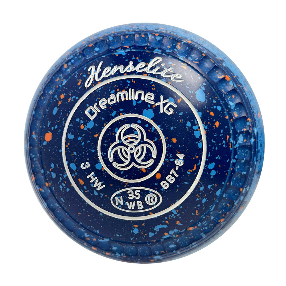 Henselite Dreamline XG Lawn Bowls Size 3 Heavy Gripped - Bermuda Slice  BB7-64