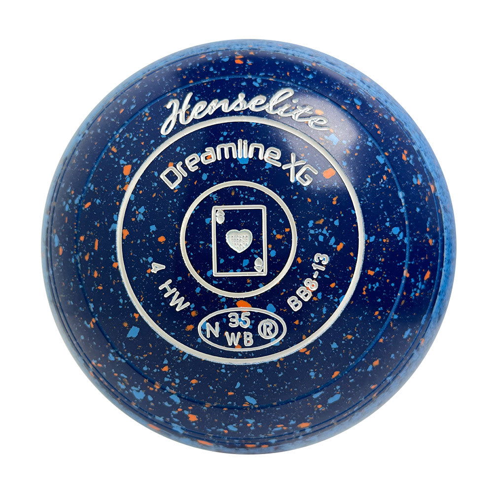 Henselite Dreamline XG Lawn Bowls Size 4 Heavy Non-Gripped - Bermuda Slice - BB8-13