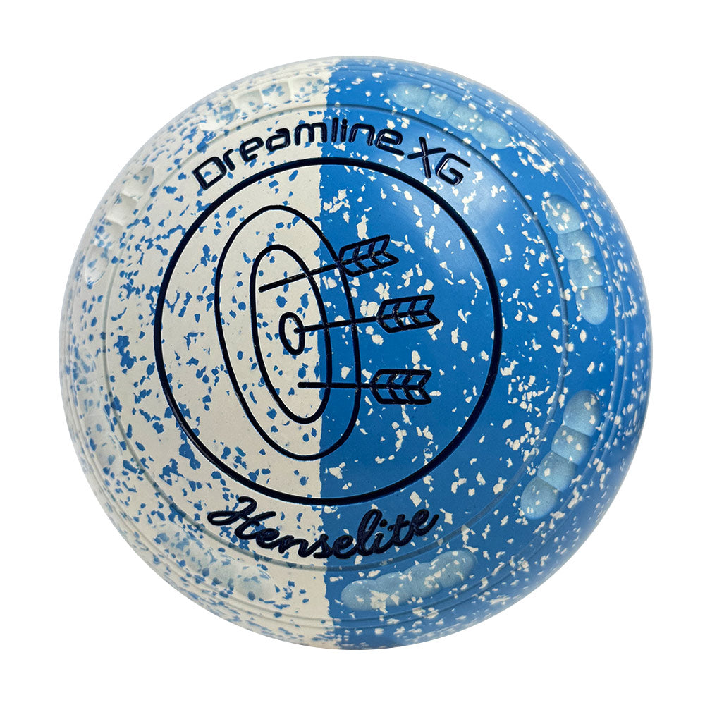 Henselite Dreamline XG Lawn Bowls Size 4 Heavy Gripped - Celeste Duo BC1-75