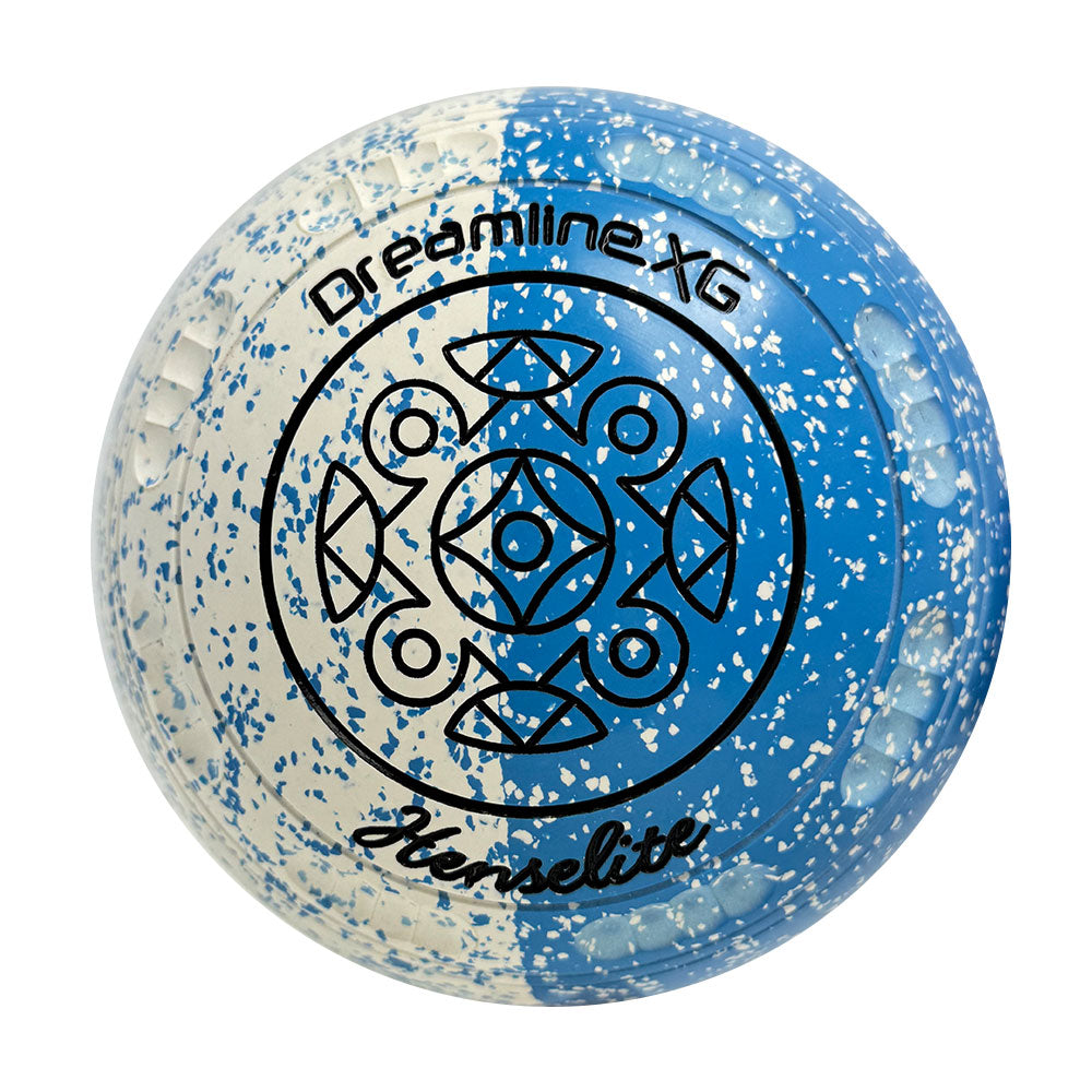 Henselite Dreamline XG Lawn Bowls Size 4 Heavy Gripped - Celeste Duo BC1-91