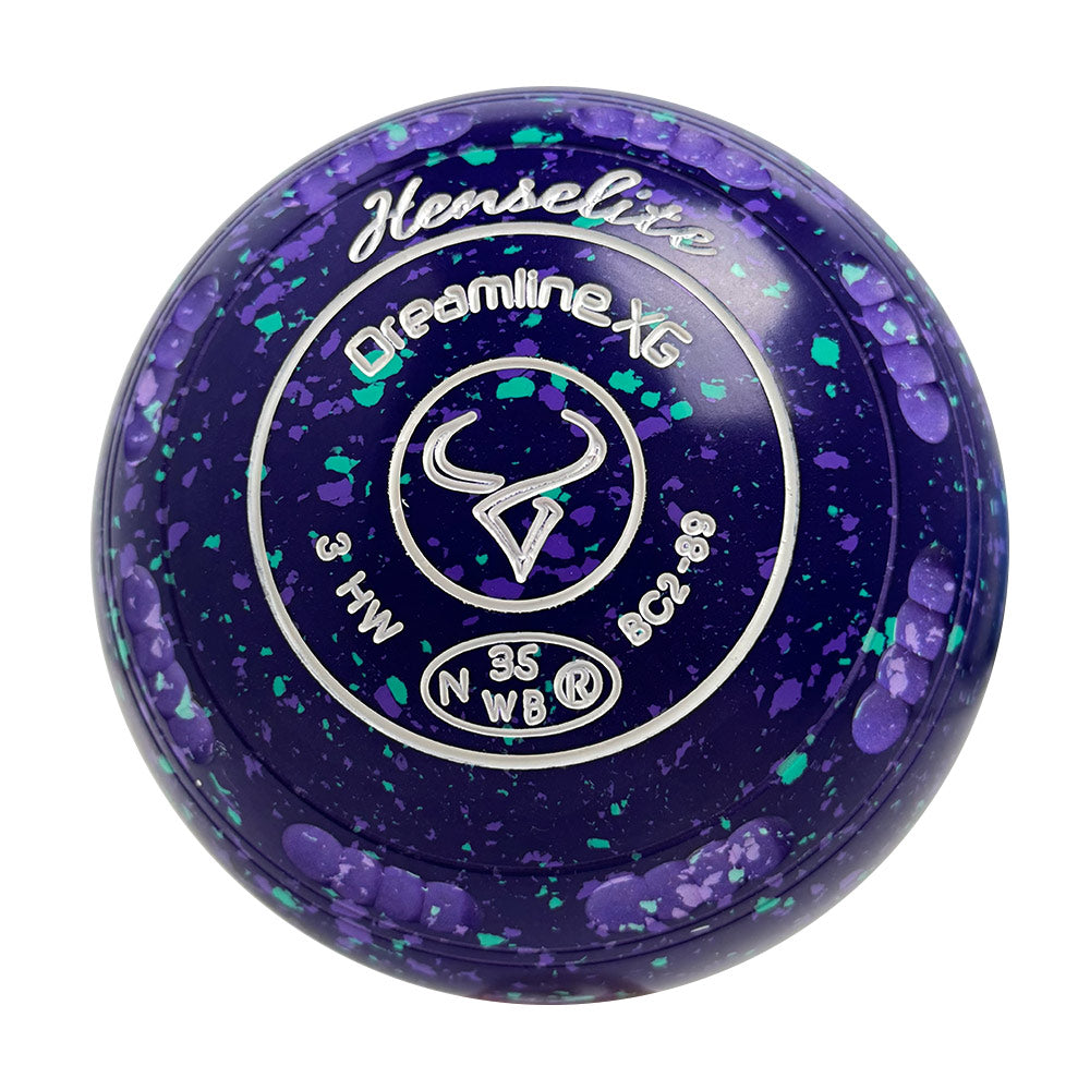 Henselite Dreamline XG Lawn Bowls Size 3 Heavy Gripped - Grapevine  BC2-89
