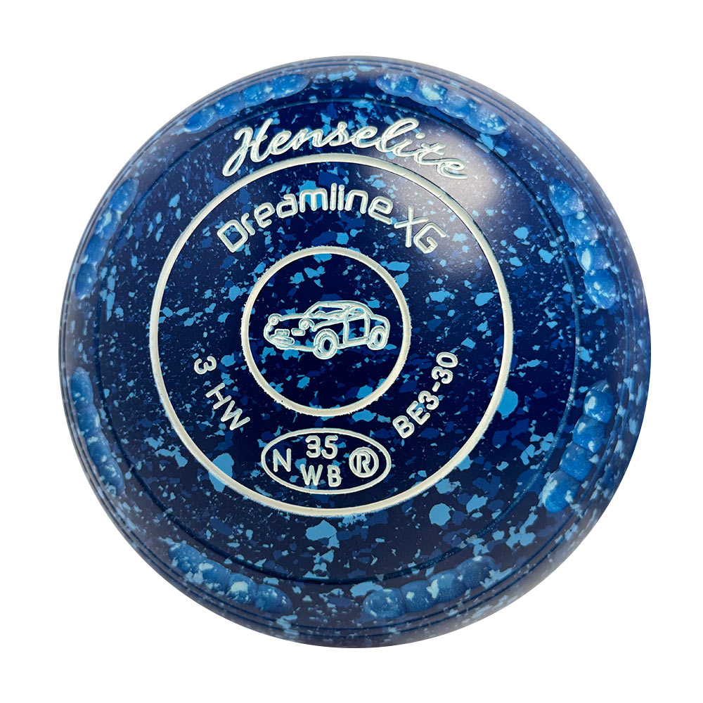 Henselite Dreamline XG Lawn Bowls Size 3 Heavy Gripped - Denim BE3-30