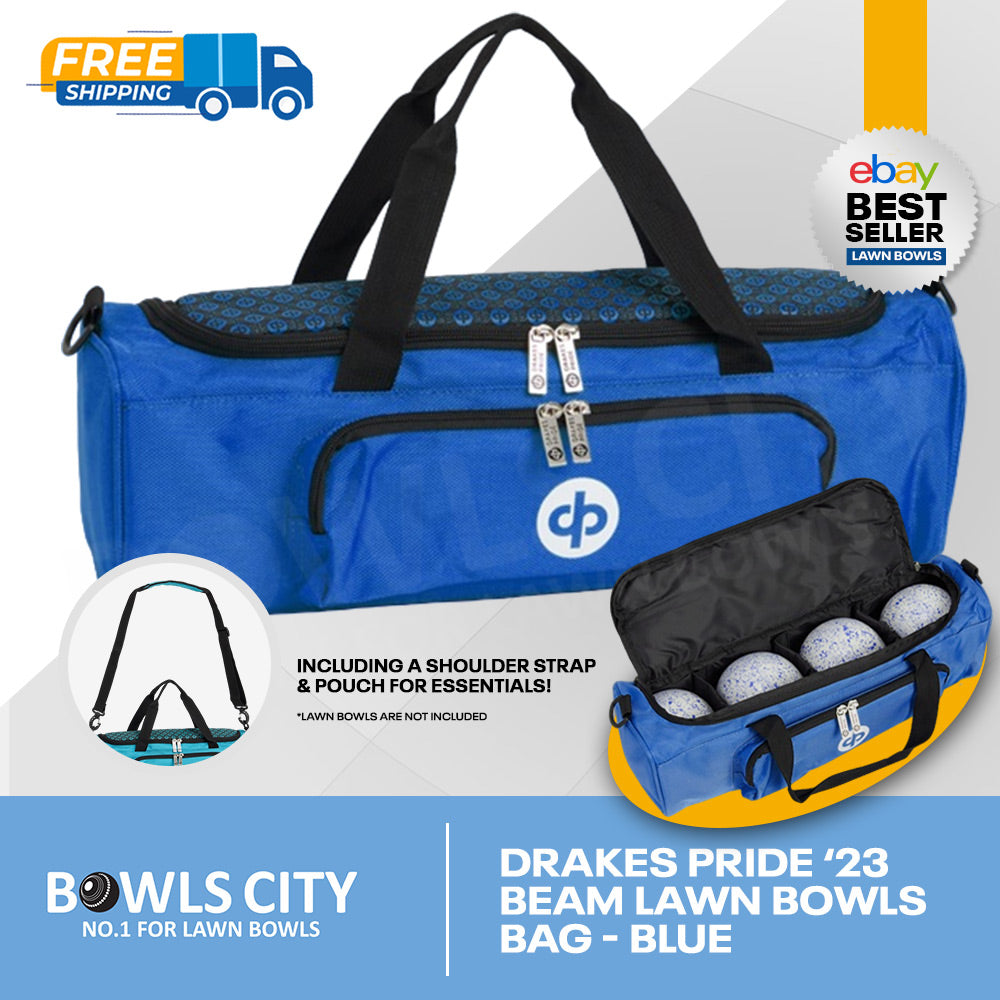 New Beam Style Blue/Black 4 Bowls Carry Bag with strap + pocket