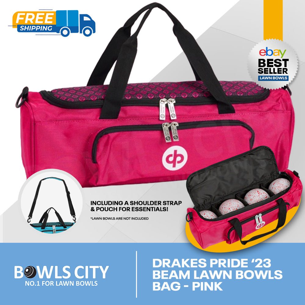 New Beam Style Pink/Black 4 Bowls Carry Bag with strap + pocket