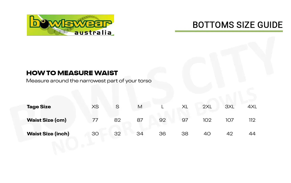 Bowlswear Australia Mens Comfortfit Pant BA Logo - Black Bowlswear Australia