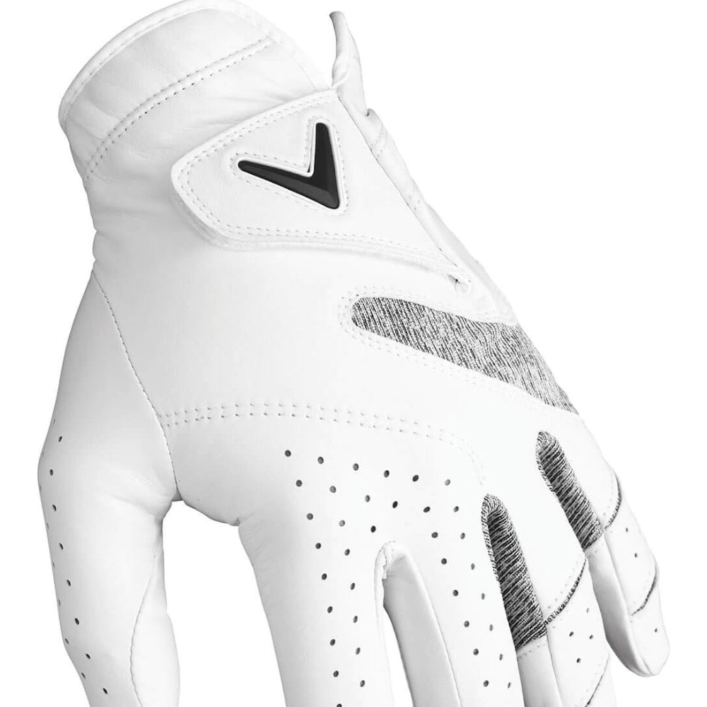 Callaway Apex Tour Leather Golf Glove Left Hand - White