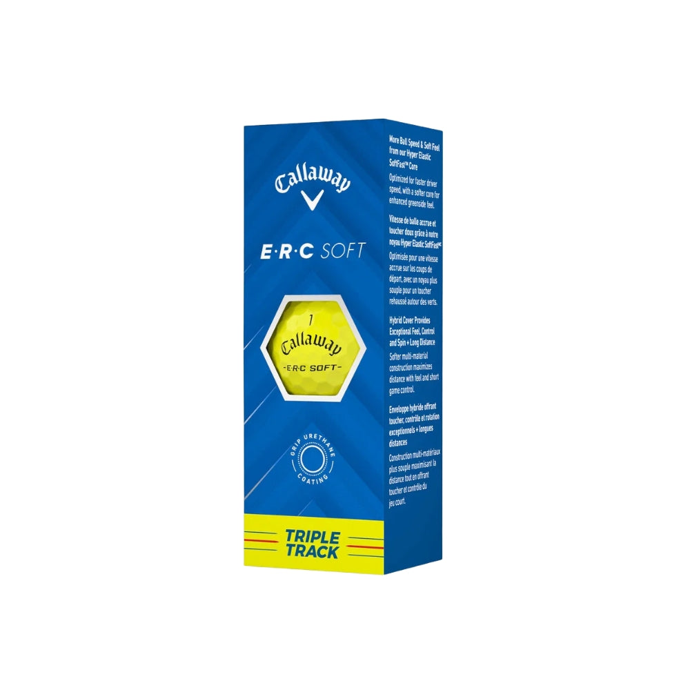 Callaway ERC Soft Golf Balls '25 Triple Track Yellow Dozen
