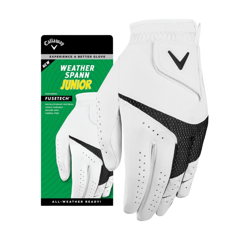 Callaway Junior Weather Spann Golf Glove '24 White
