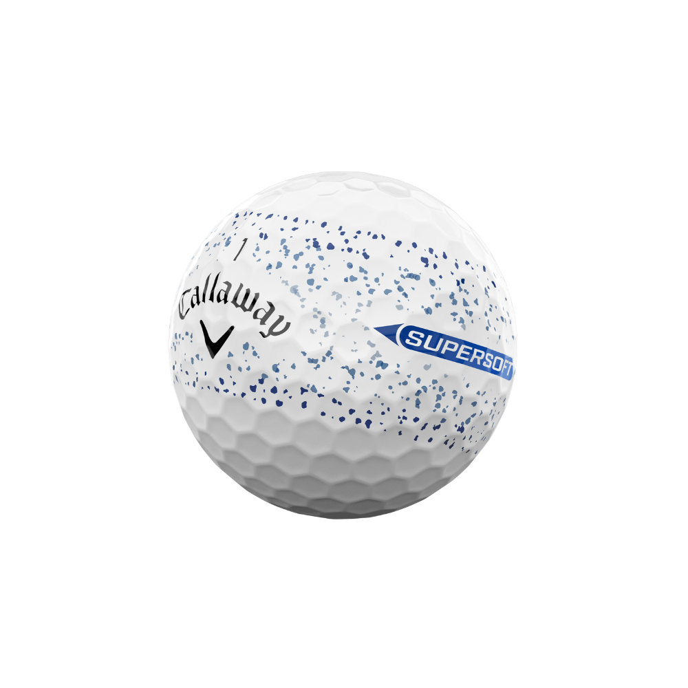 Callaway Supersoft Splatter 360 Golf Balls '25 Blue Dozen