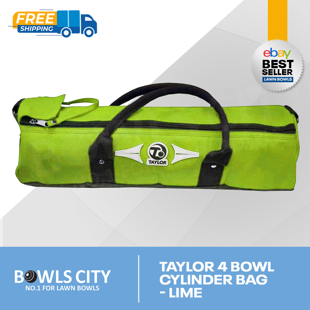NEW COLOUR! Taylor Lime 4 Bowl bag with dividers. second set/pennants/clubs