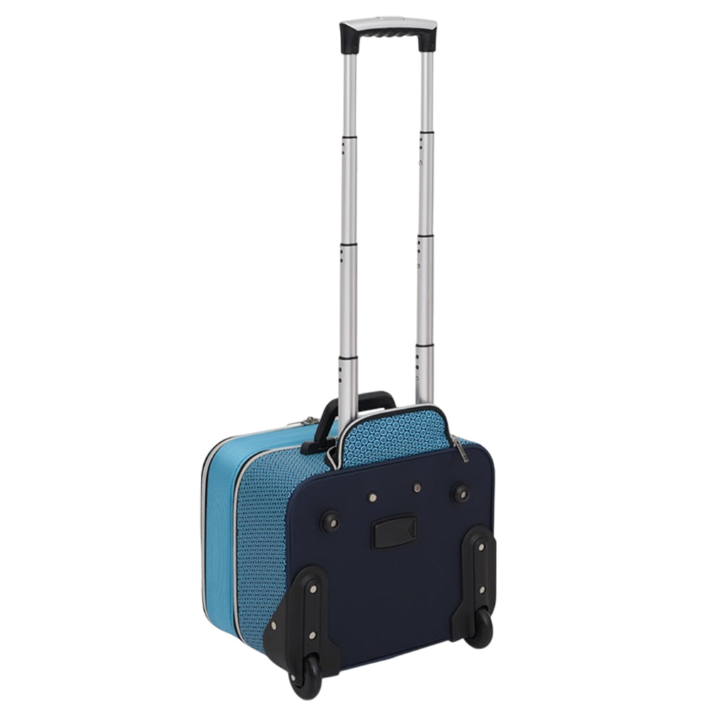 Drakes Pride Horizon MK3 Locker Trolley Lawn Bowls Bag - Navy/Light Blue