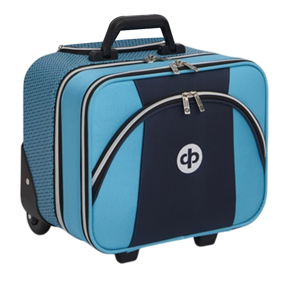 Drakes Pride Horizon MK3 Locker Trolley Lawn Bowls Bag - Navy/Light Blue