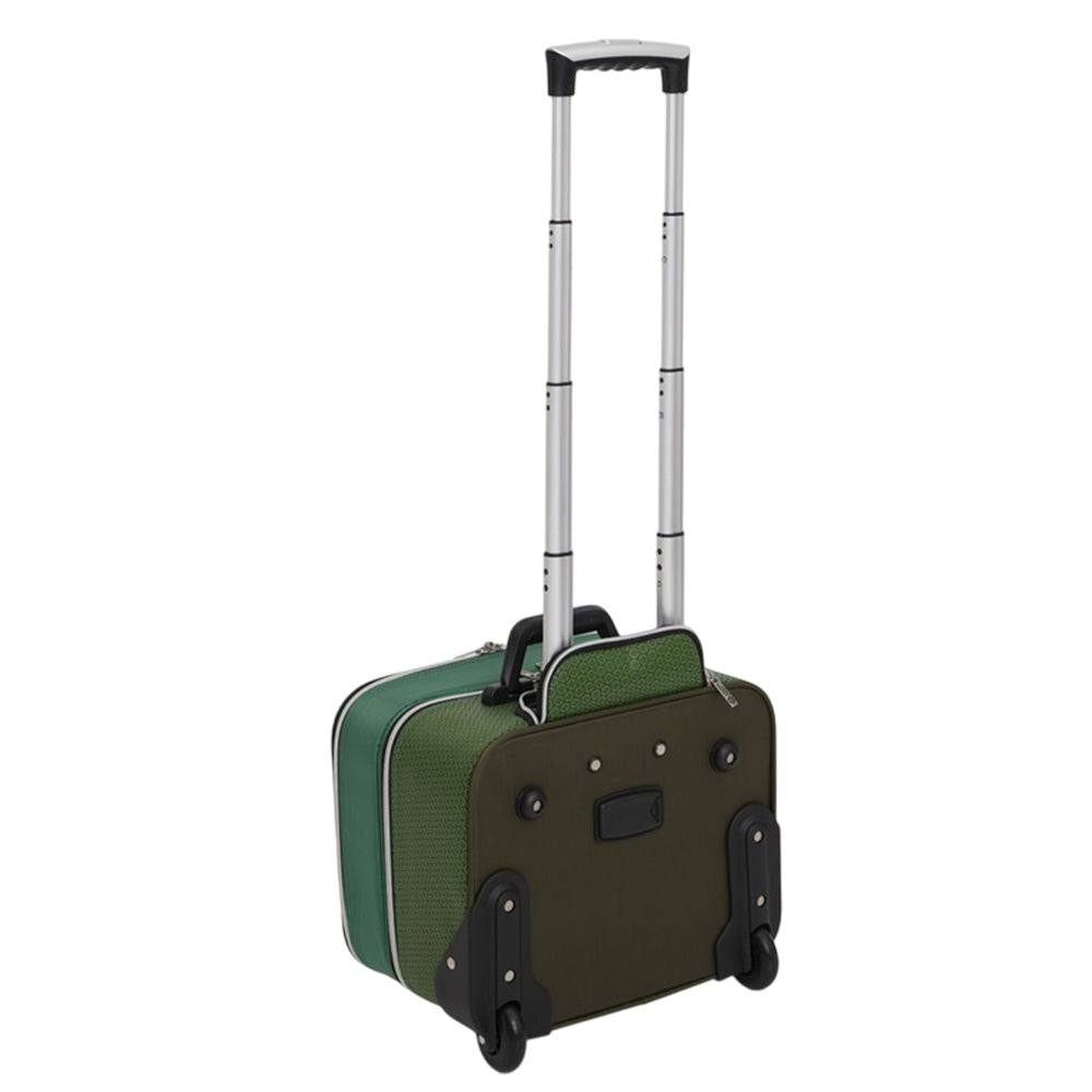 Drakes Pride Horizon MK3 Locker Trolley Lawn Bowls Bag - Walnut/Green