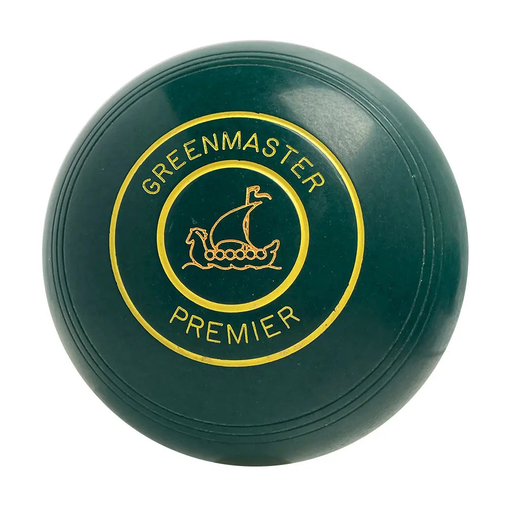 Greenmaster (Pre-Owned) Premier Lawn Bowls Size 4 Heavy Non-Gripped - Green - E86054 Greenmaster