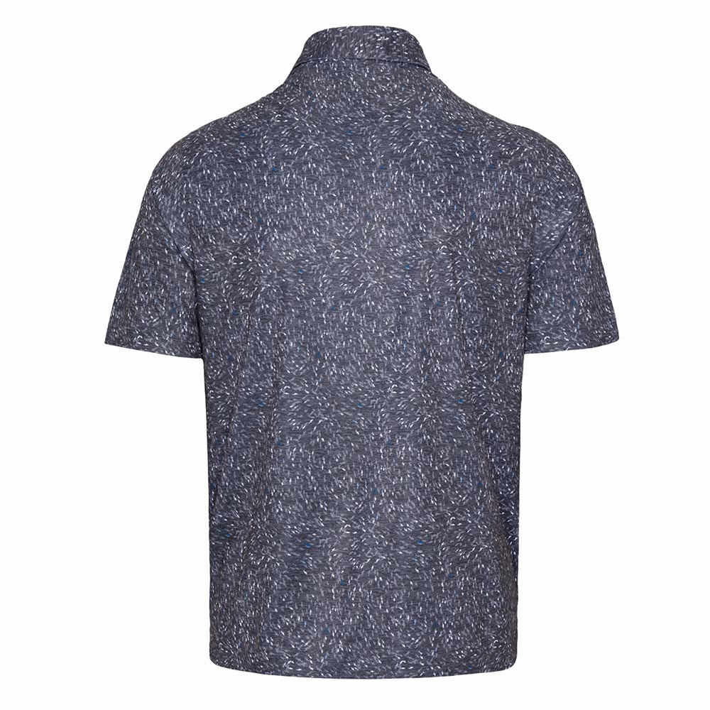 Greg Norman ML75 Mini Sharks Print Polo - Black