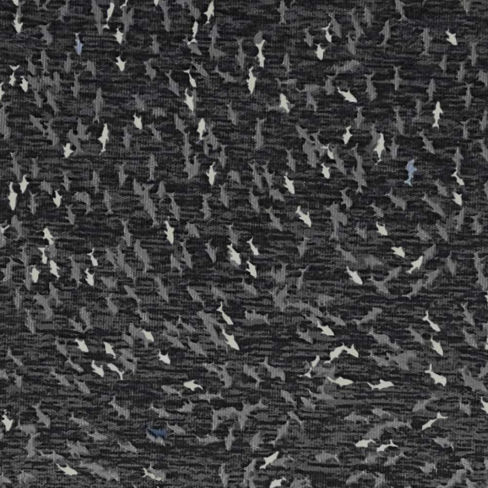 Greg Norman ML75 Mini Sharks Print Polo - Black