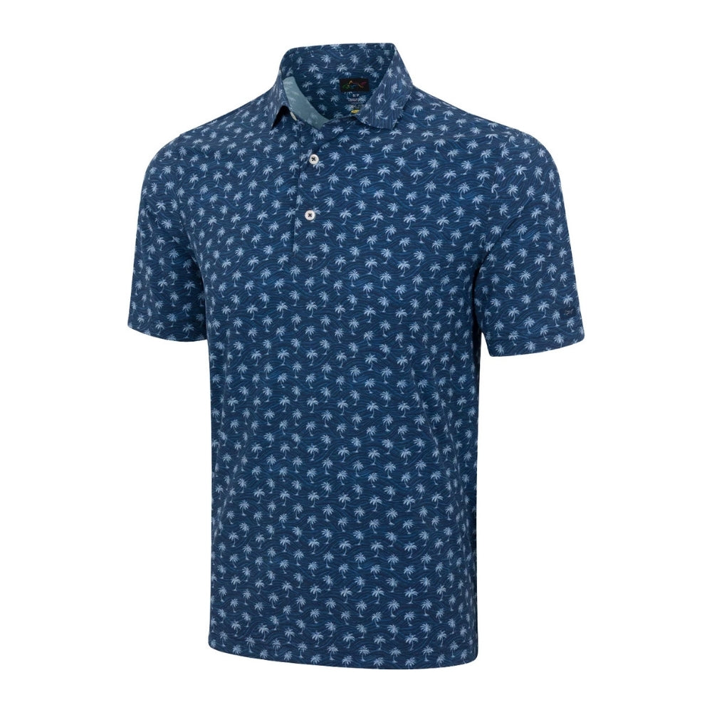 Greg Norman Mens Breezy Palm Polo