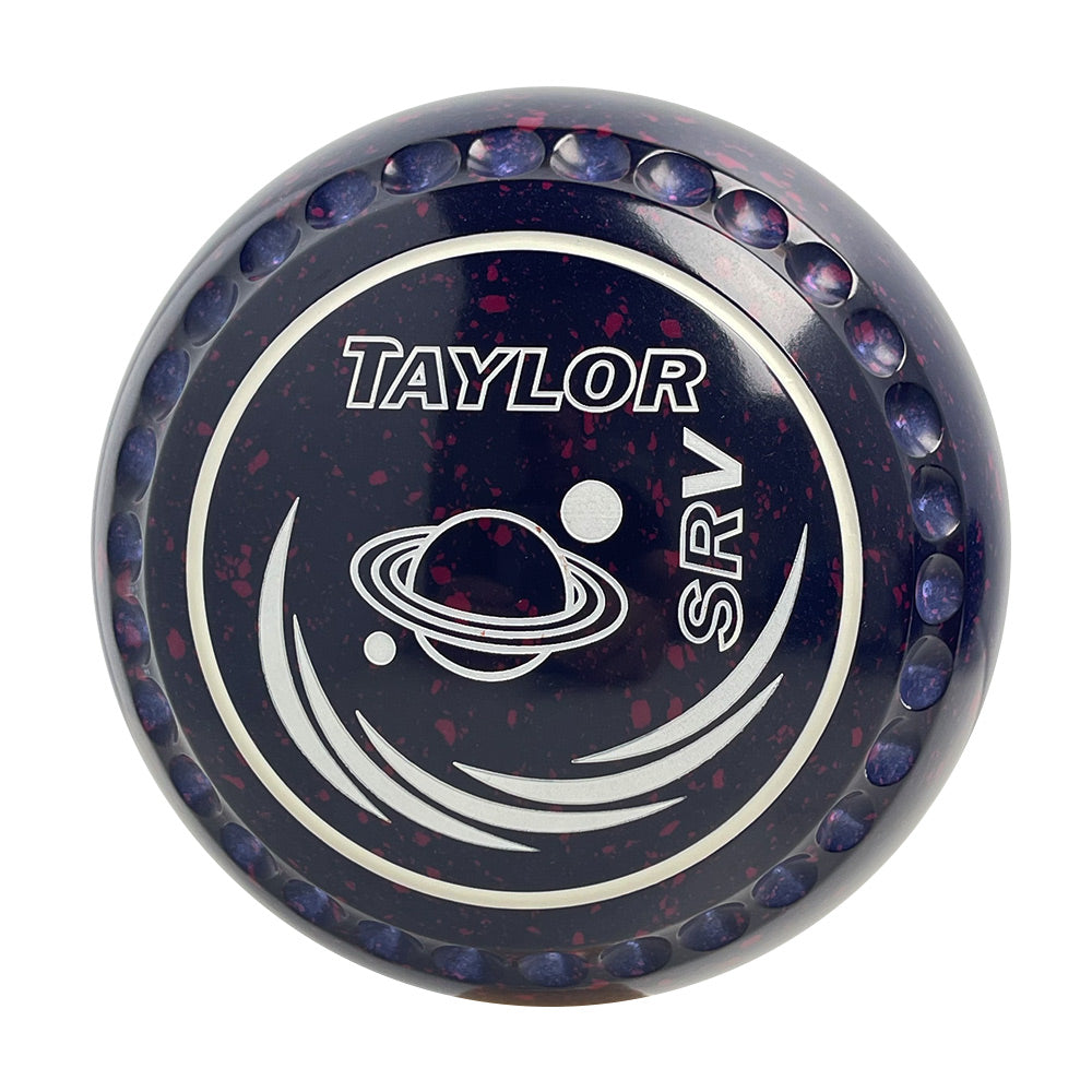 Taylor SRV Lawn Bowls Size 1 Heavy Gripped Dark Blue/Magenta -HAC6533A