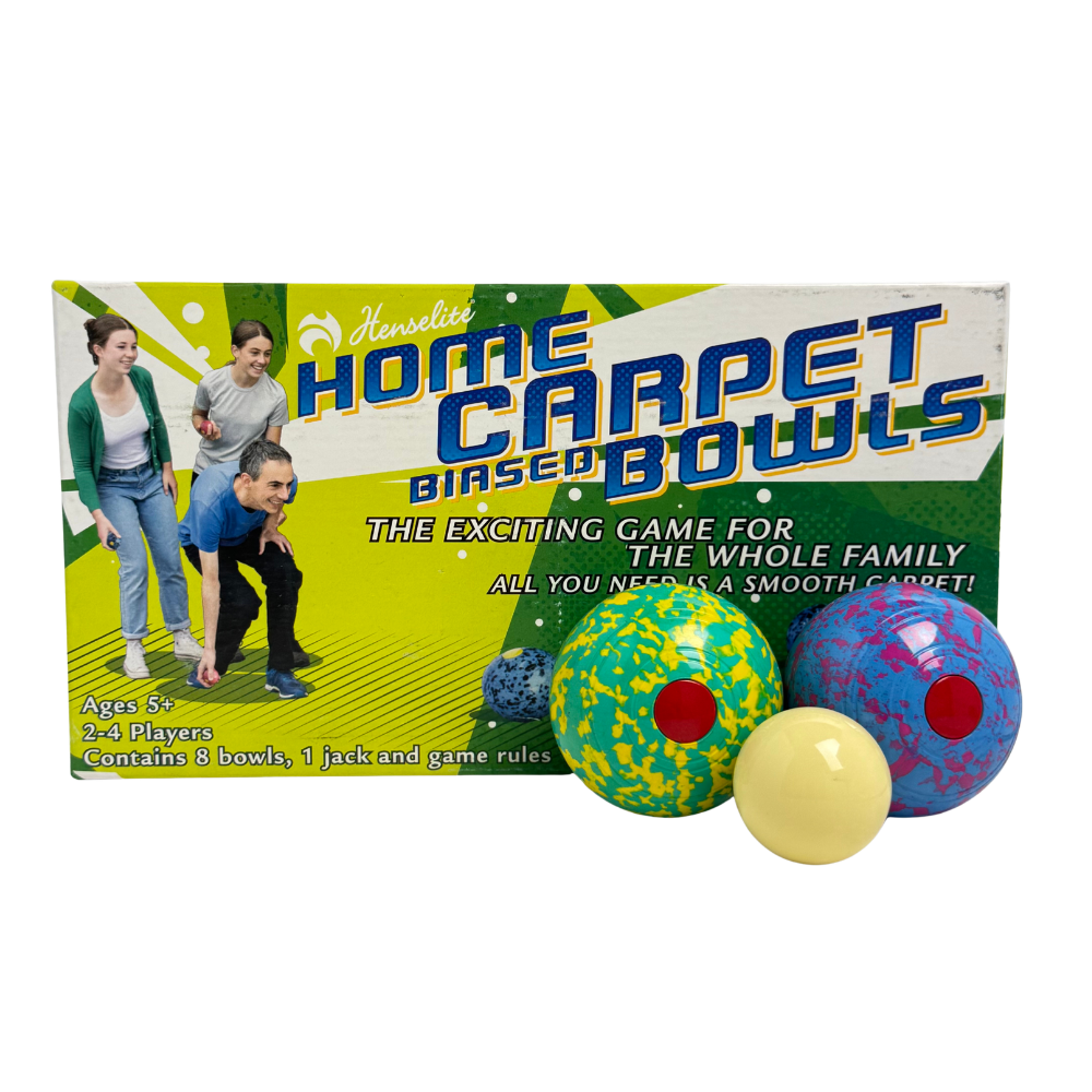 Henselite Indoor Carpet Bowls (Set Of 8 plus Jack )