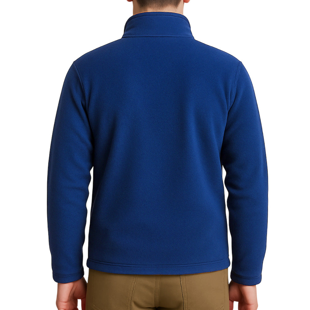 Holland Park Mens Polar Fleece Jacket BA Logo - Royal Blue