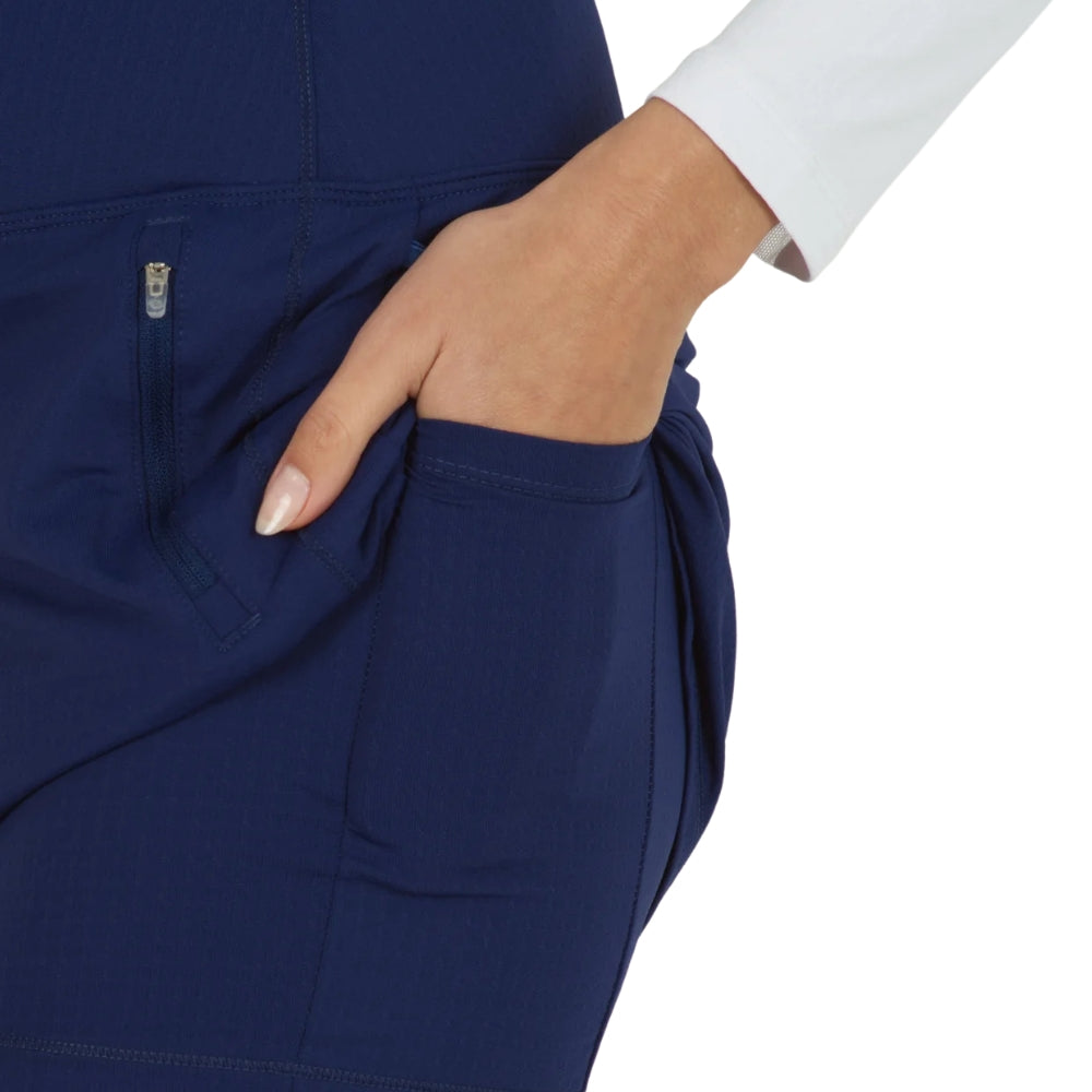 Ibkul Womens Essential 17.5" Straight Skort - Navy