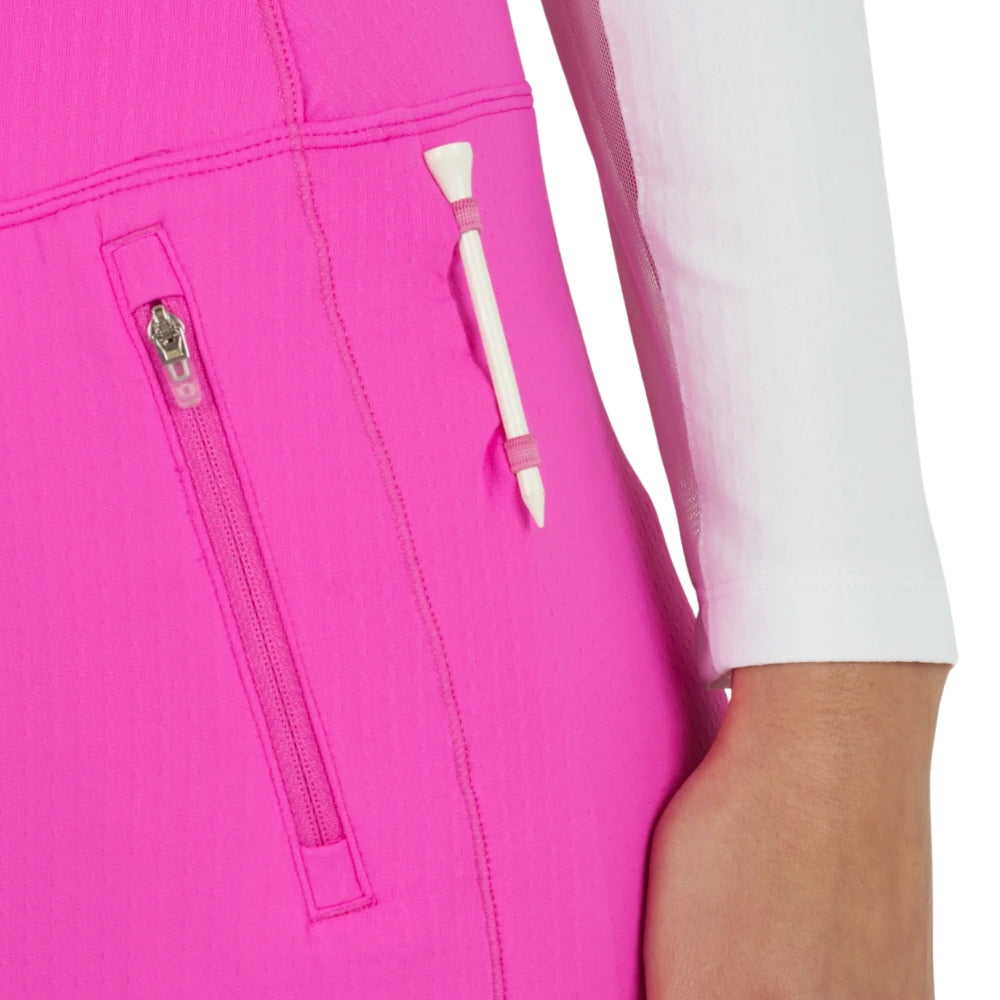 Ibkul Womens Essential 17.5" Straight Skort - Hot Pink