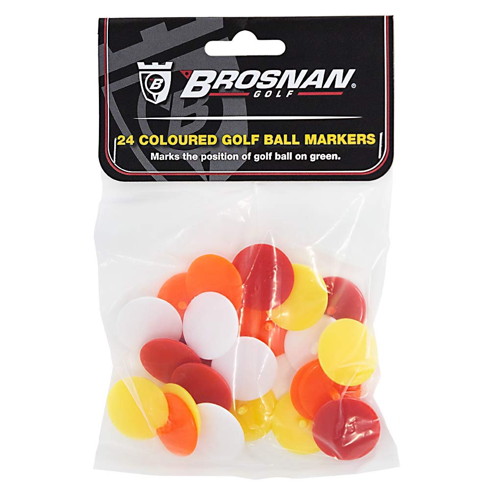 Brosnan 24 Coloured Golf Ball Markers