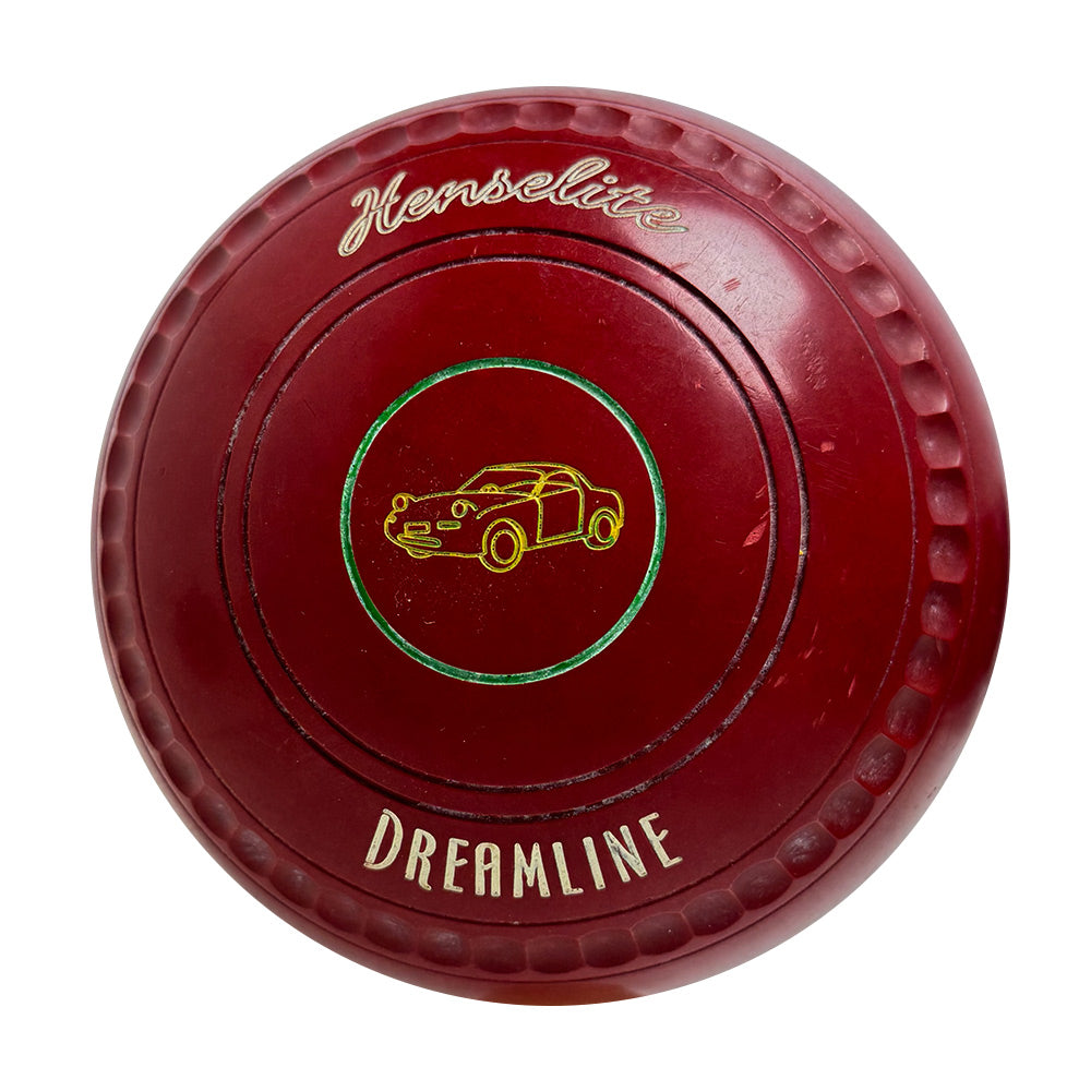 Henselite (Pre-Owned) Dreamline Lawn Bowls Size 3 Heavy Gripped - Maroon