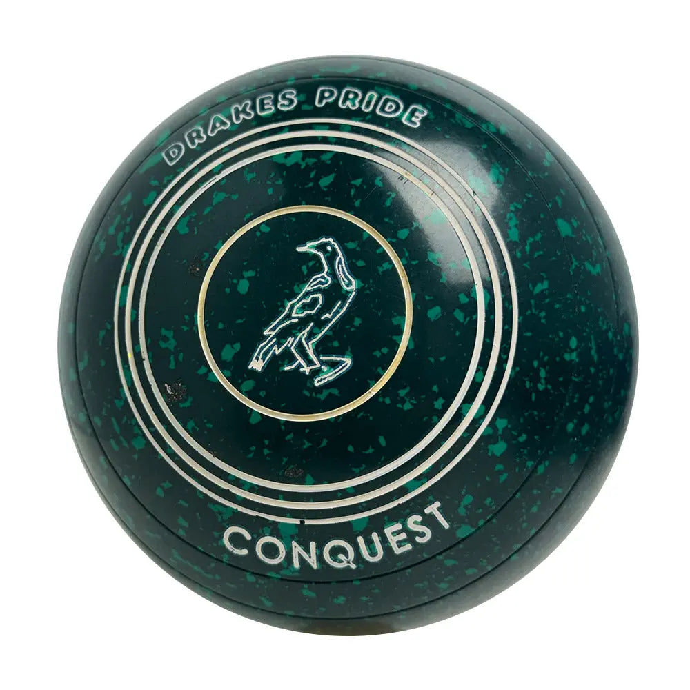 Drakes Pride (Pre-Owned) Conquest Lawn Bowls 4 Heavy Non-Gripped Green Speckle N5-1088 Drakes Pride
