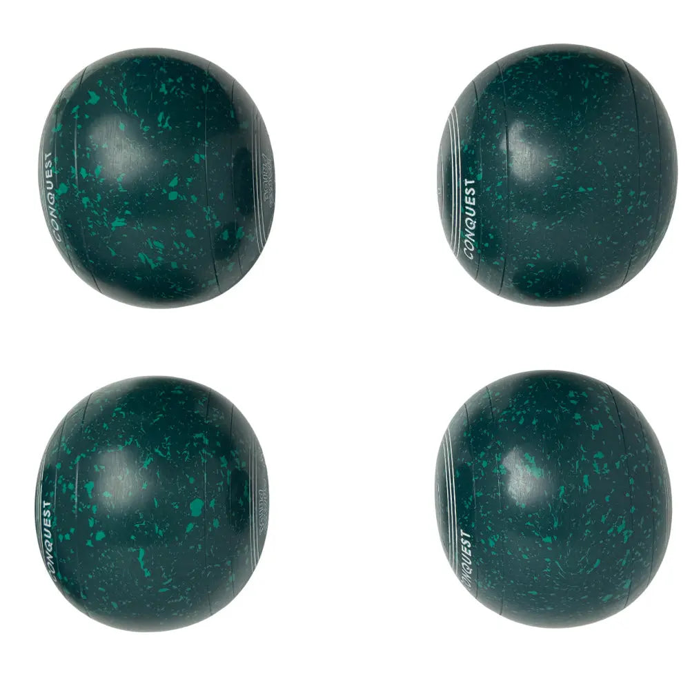 Drakes Pride (Pre-Owned) Conquest Lawn Bowls 4 Heavy Non-Gripped Green Speckle N5-1088 Drakes Pride