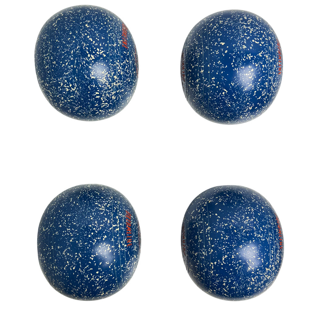 Henselite (Pre-Owned) Dreamline Lawn Bowls Size 4 Heavy Non-Gripped - Blue/White PO7-2f Henselite