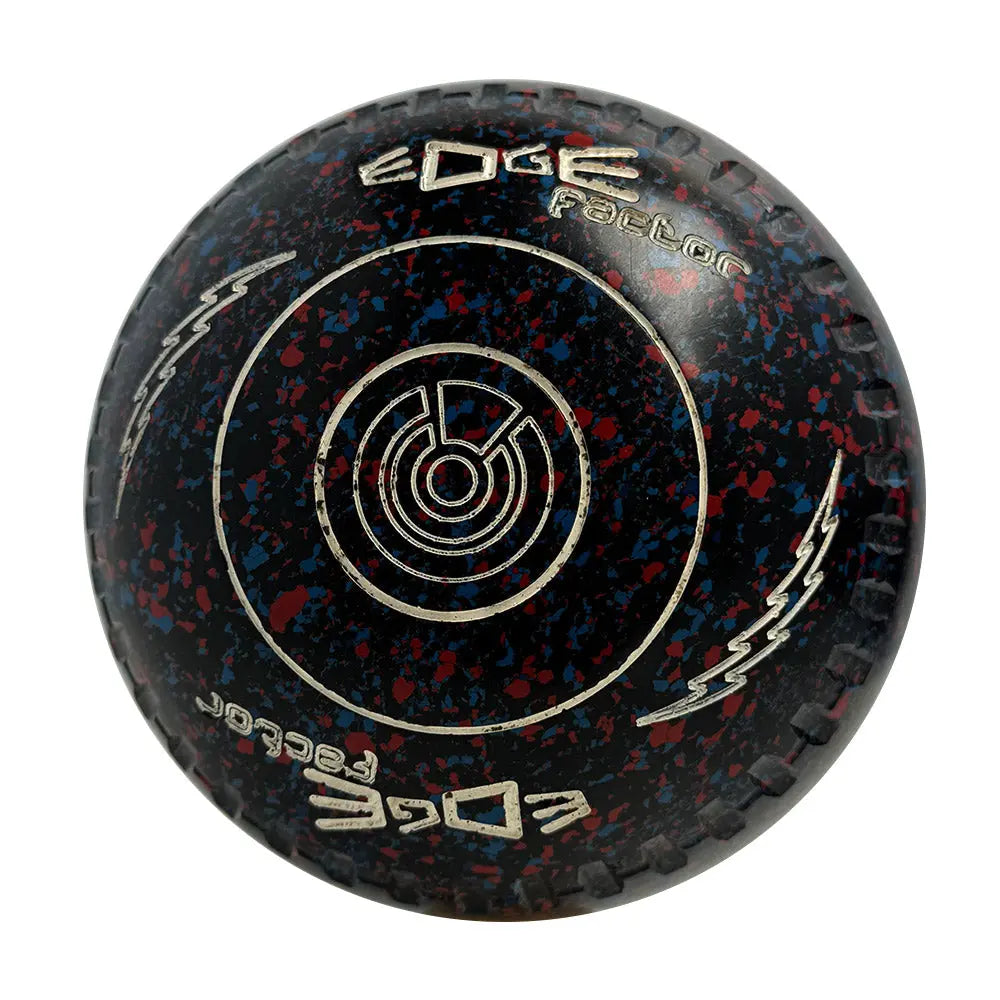 Edge (Pre-Owned) Factor Lawn Bowls Size 2 Heavy Gripped - Black Speckle - Bowls City