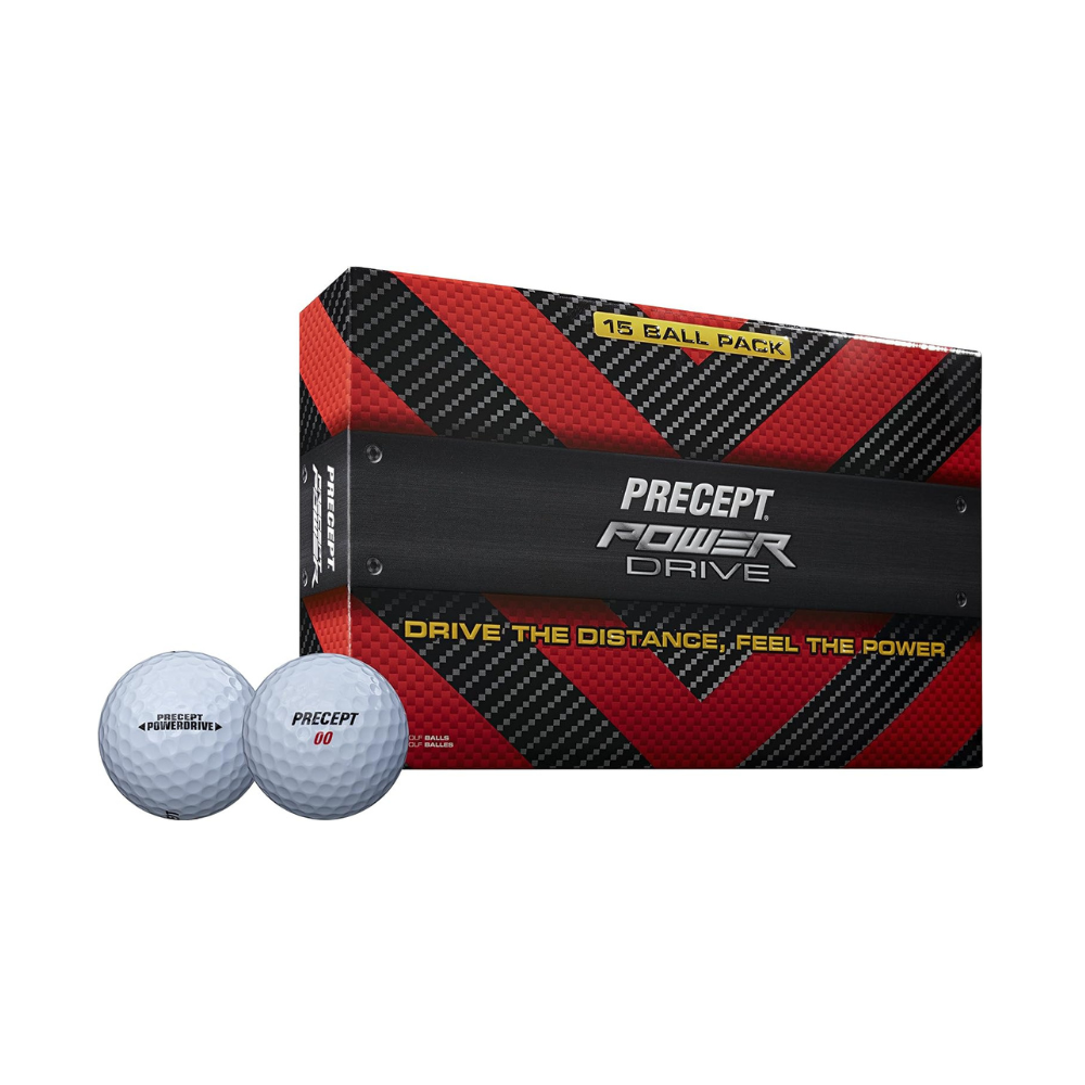 Precept Power Drive Golf Balls White 15 Ball Pack