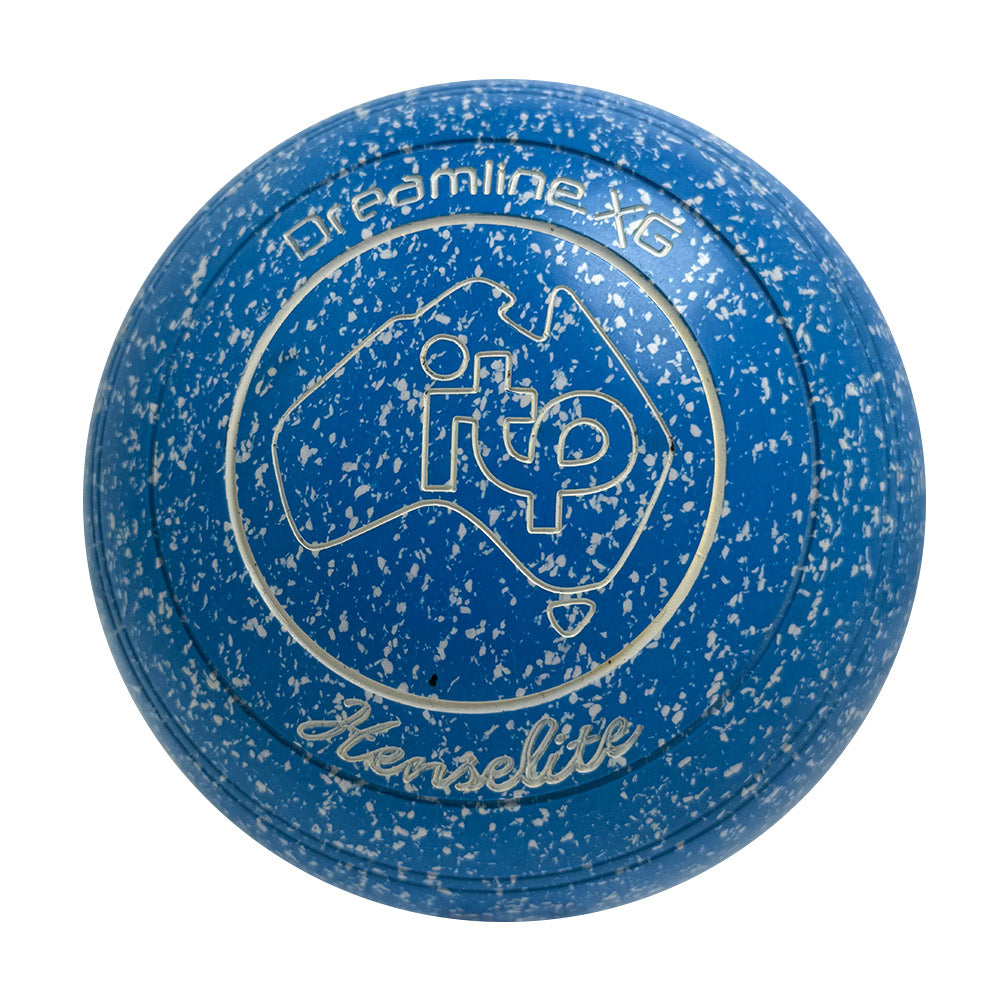 Henselite (Pre-Owned) Dreamline XG Lawn Bowls Size 4 Heavy Non-Gripped - Blue/White S38-2V Henselite