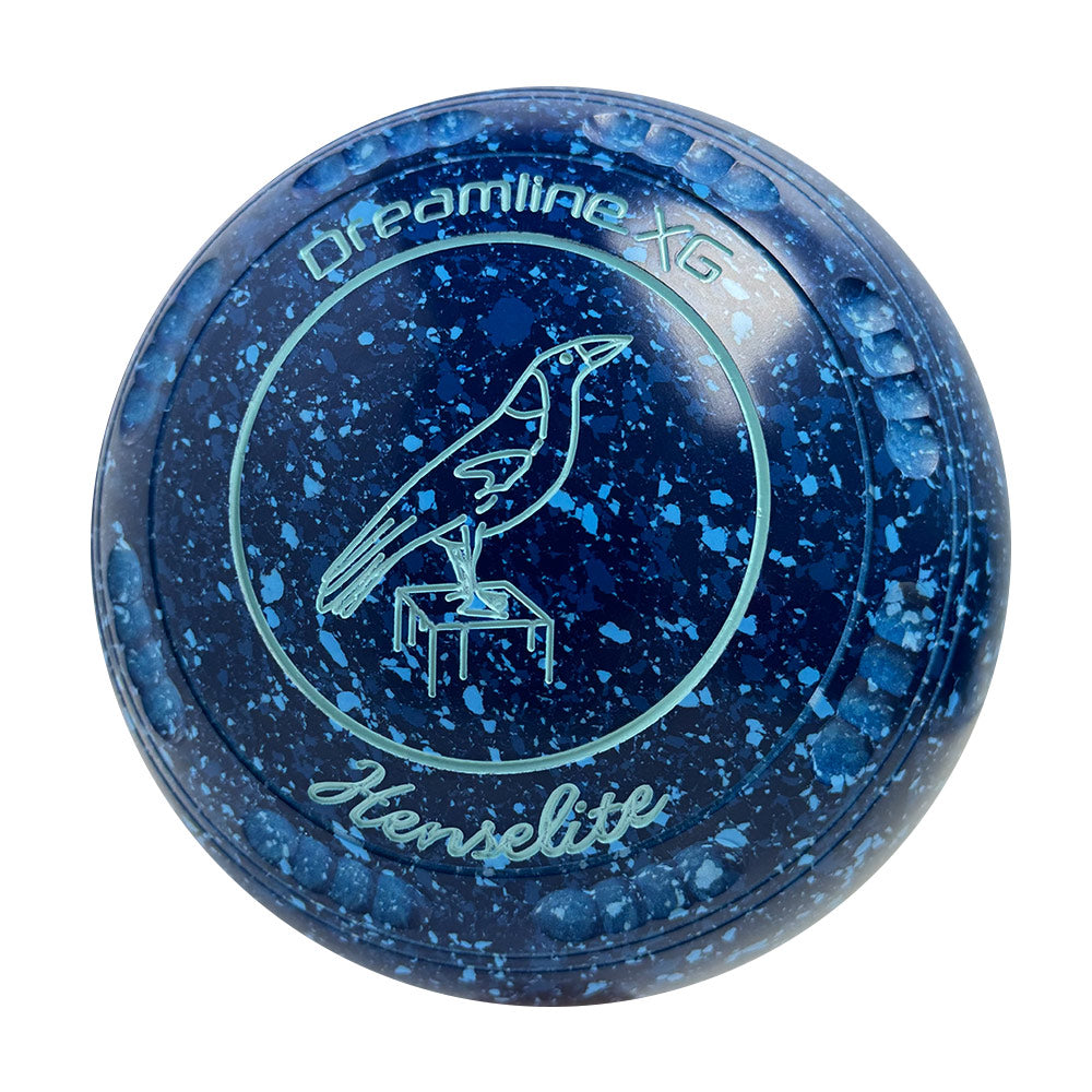 Henselite Dreamline XG Lawn Bowls Size 4 Heavy Gripped - Denim AS7-20