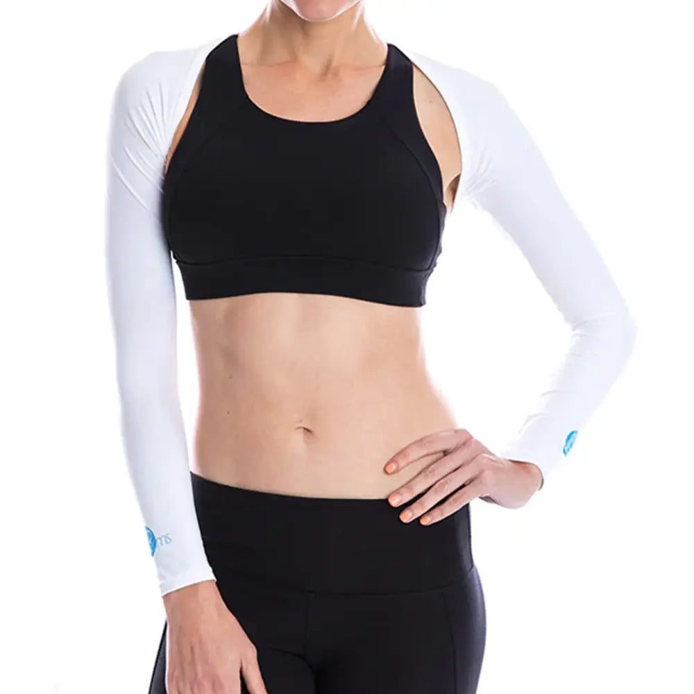 SParms Sun Protection Ladies Shoulder Wrap - White SParms