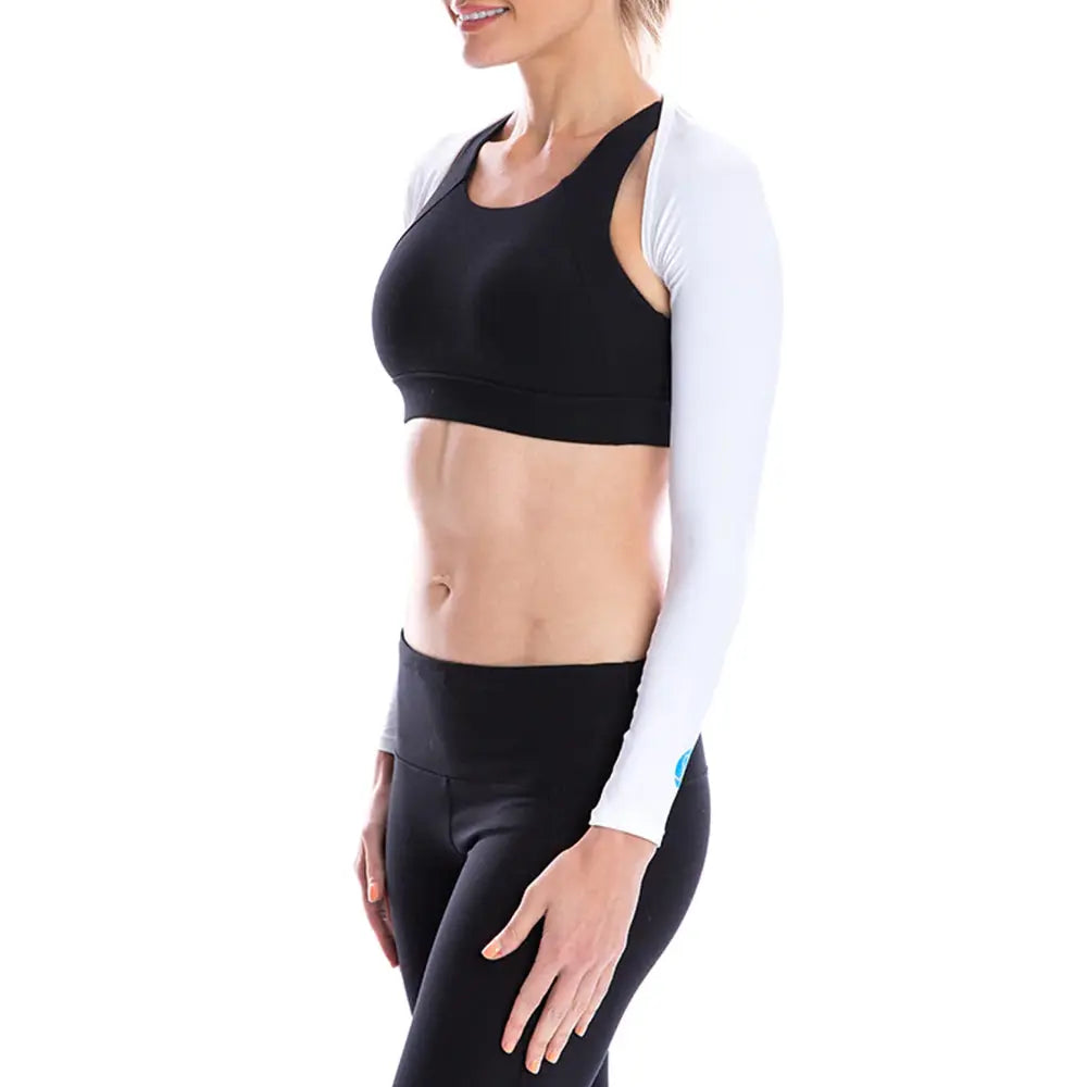 SParms Sun Protection Ladies Shoulder Wrap - White SParms