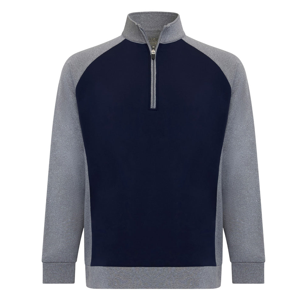 Sporte Leisure Mens Legend Long Sleeve Pullover - Navy/Lunar Heather *