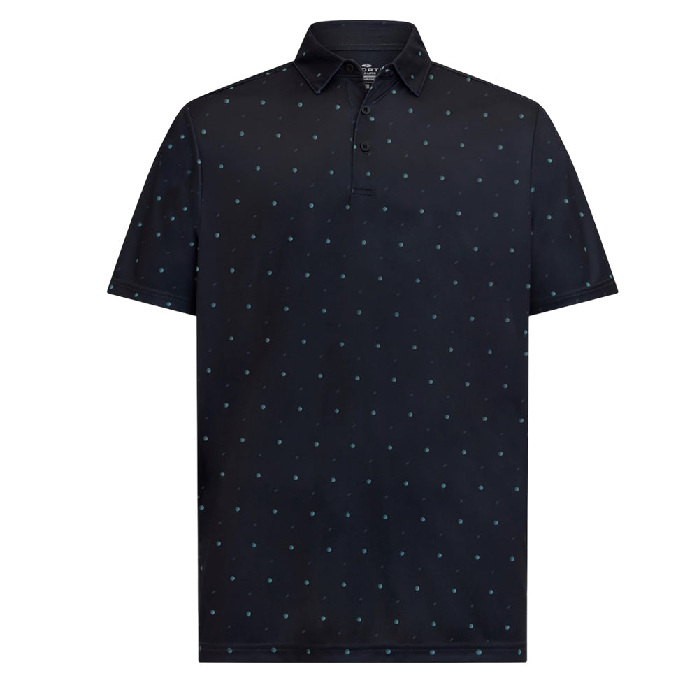 Sporte Leisure Mens Vista Short Sleeve Polo - Black/Jungle