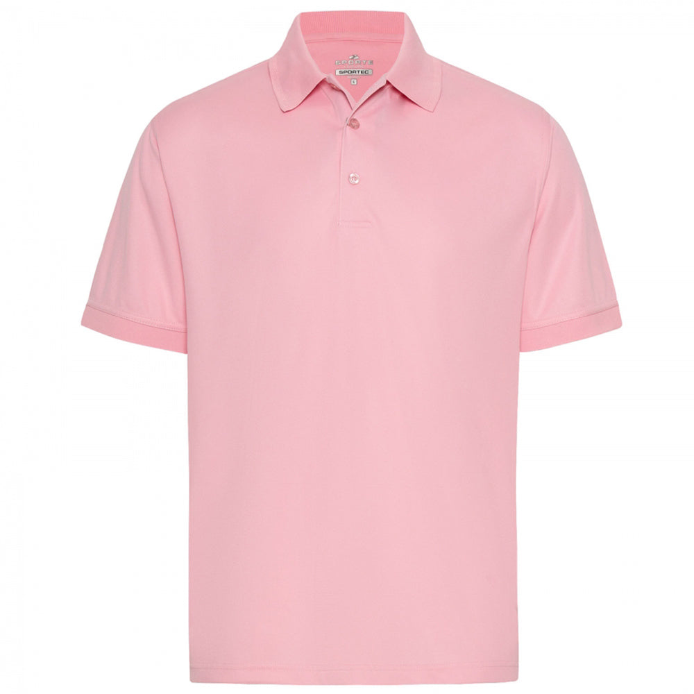 Sporte Leisure Mens Buzz Short Sleeve Polo - Rose