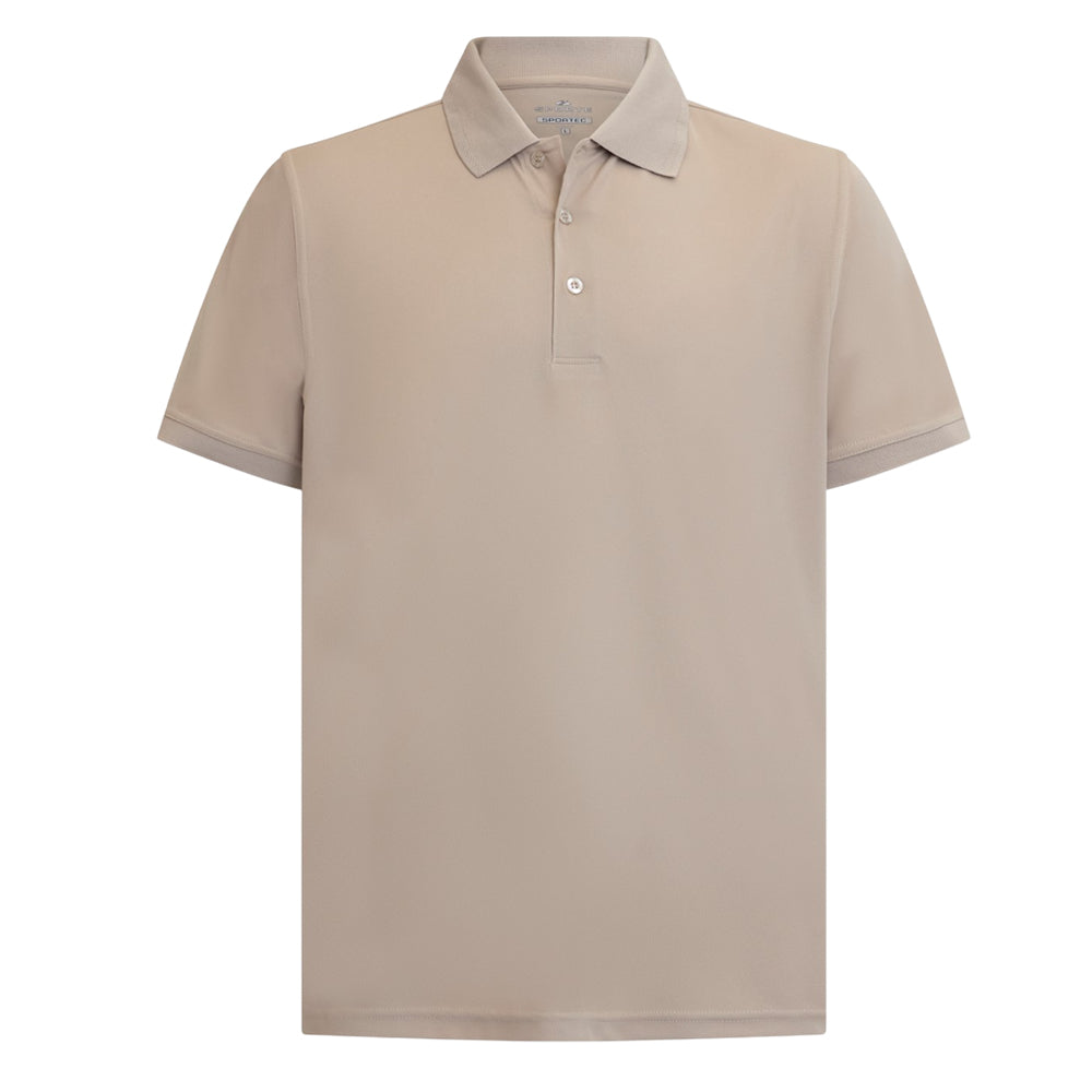 Sporte Leisure Mens Buzz Short Sleeve Polo - Driftwood